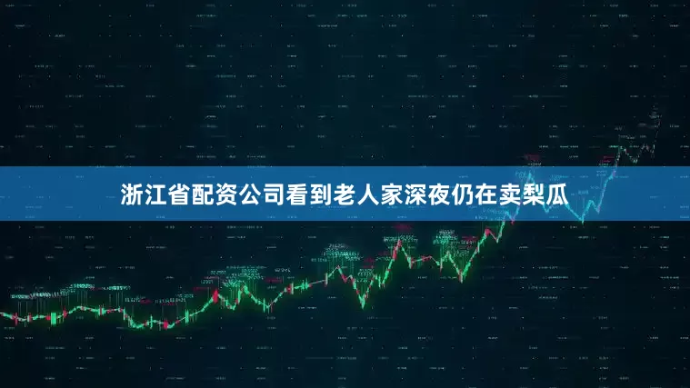 浙江省配资公司看到老人家深夜仍在卖梨瓜