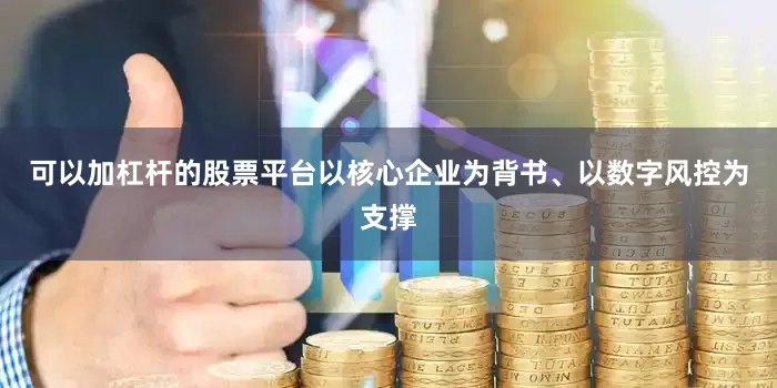 可以加杠杆的股票平台以核心企业为背书、以数字风控为支撑